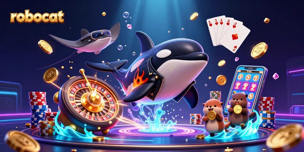 robocat casino features playful characters amidst sparkling treasures and innovative gaming elements